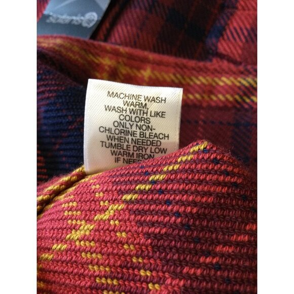 NWT Solaris Men's Plaid Button Up Shirt Long Sleeve Collared Flap Pocket SZ XXL - Picture 5 of 6